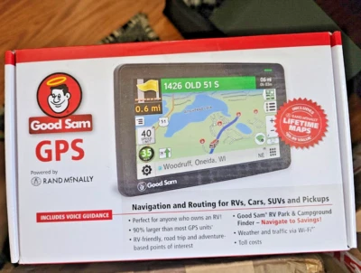 Rand McNally RVND 7735 GOOD SAM RV GPS Bundle, 1 Yr Warranty/Damage Protection