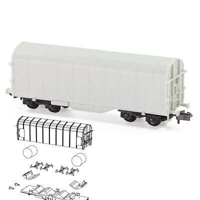 Evemodel N Scale 1:160 Blank Unassembled Covered Coil Wagon Model Trains
