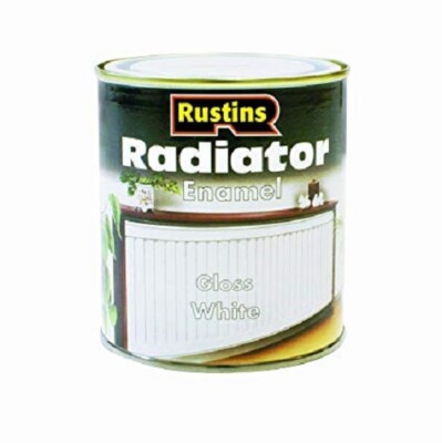 Rustins Heizkörper Emaille Lack glänzend WEISS 250ML 500ML