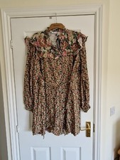 Warehouse Carnation Drawstring Midi Dress Size 16 New With Tags