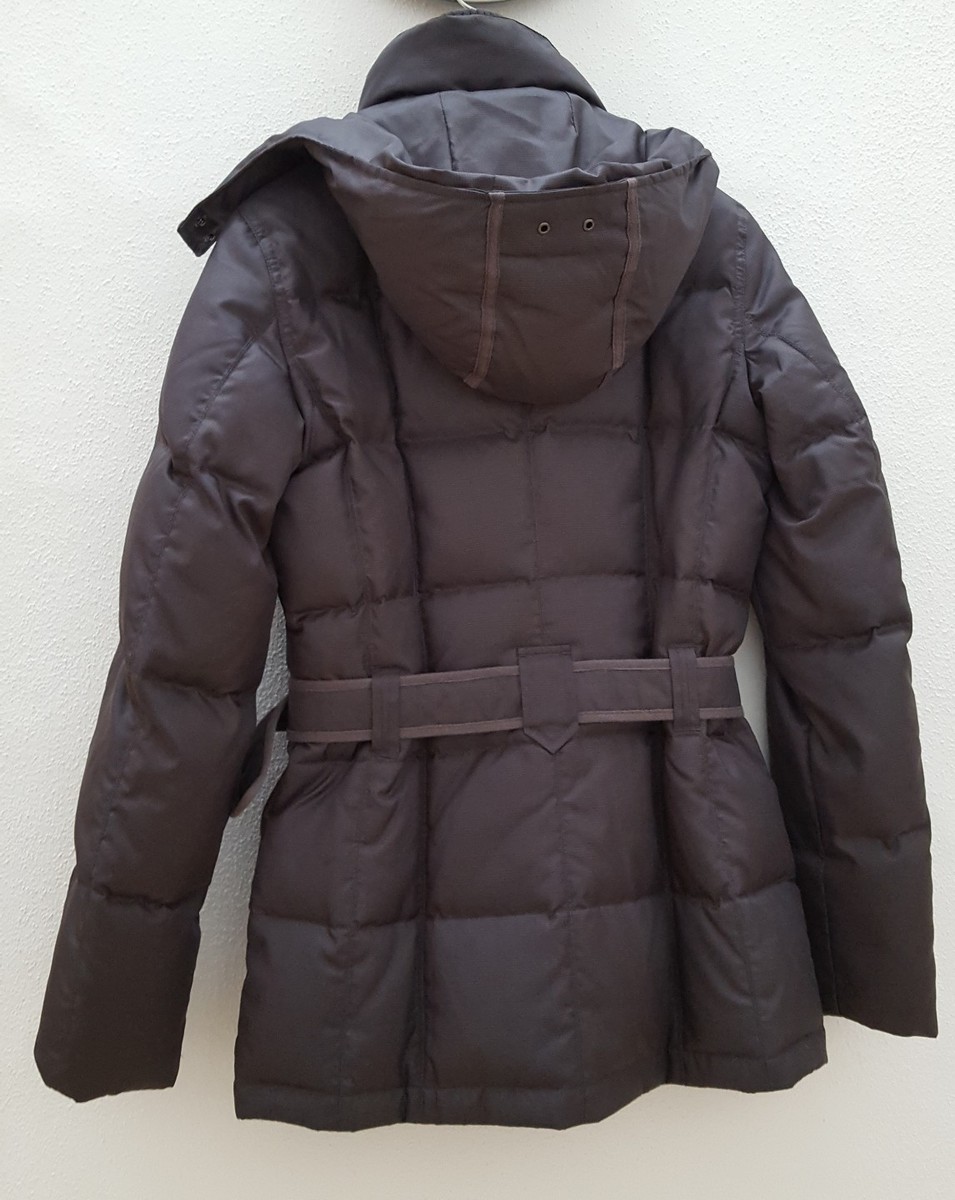 ESPRIT Damen Daunenjacke Jacke Steppjacke mit Gürtel grau w