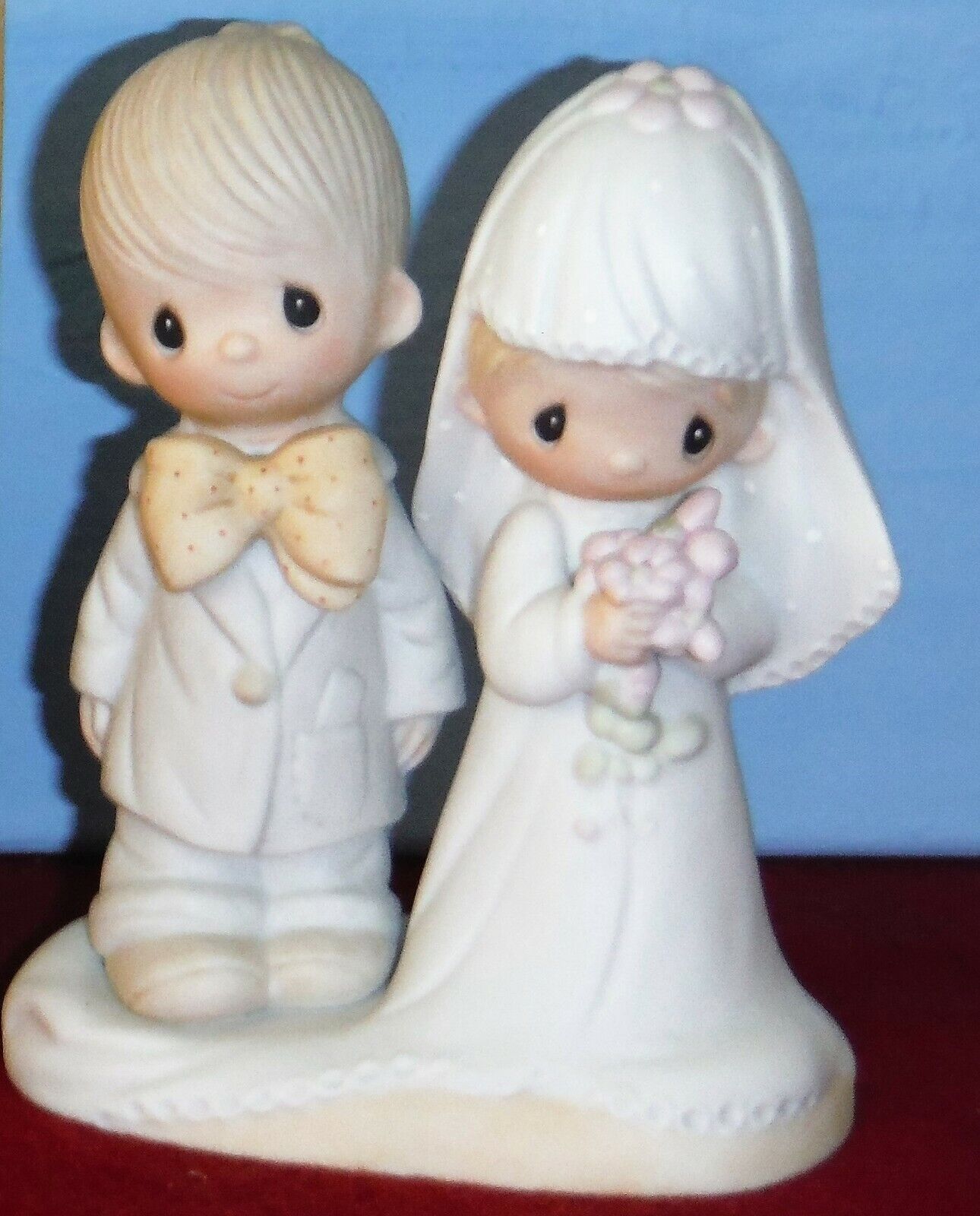 Bride & Groom Wedding Cake Top The Lord Bless You and Keep You PM E-3114