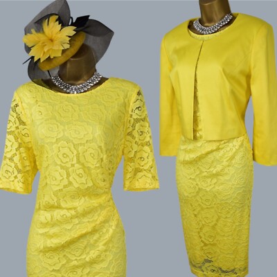 Precis Petite and Debenhams Size 16 Dress and 14 Jacket Mother of