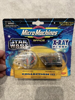 Star Wars III Micro Machines Röntgenflotte Raumschiff Spielzeug Set Millennium Falcon 