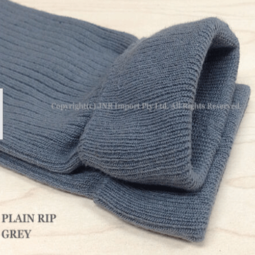 Premium Cotton Rip Knee High Socks - Plain (No seam) Women 2-8, Kid 13-3 - Picture 3 of 18