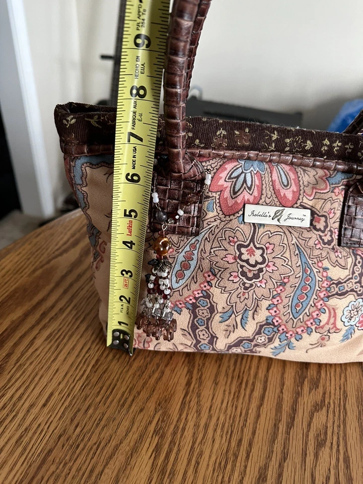 Bolso de Mano Tapiz Vintage Estampado Floral Cartera Otoño Moda Y2K Retro Foto 4 de 4