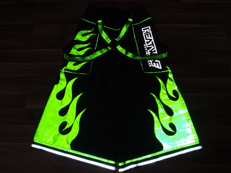 Heatwave phat pants rave gear reflective dance wear hardstyle