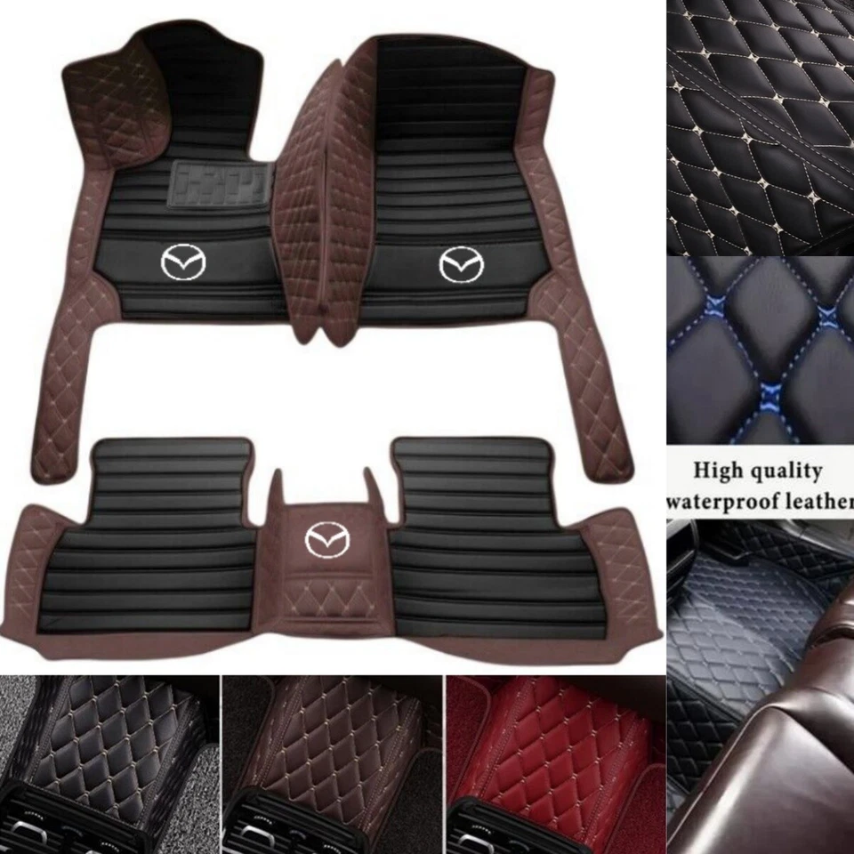 Alfombrillas impermeables para coche Mazda MPV 2000-2006 almohadilla automática personalizada de lujo Foto 2 de 4