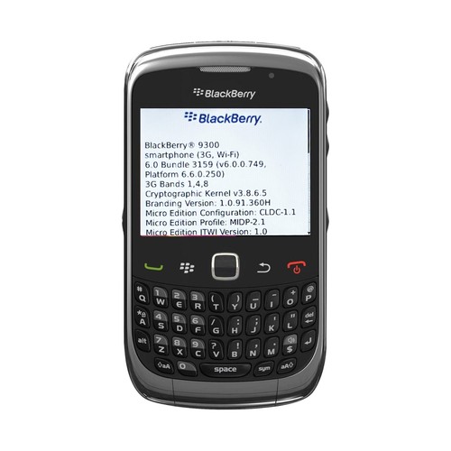 BlackBerry 9300 3G Curve Cellular QWERTY Keyboard Mobile Unlocked Phone Black - 第 3/7 張圖片