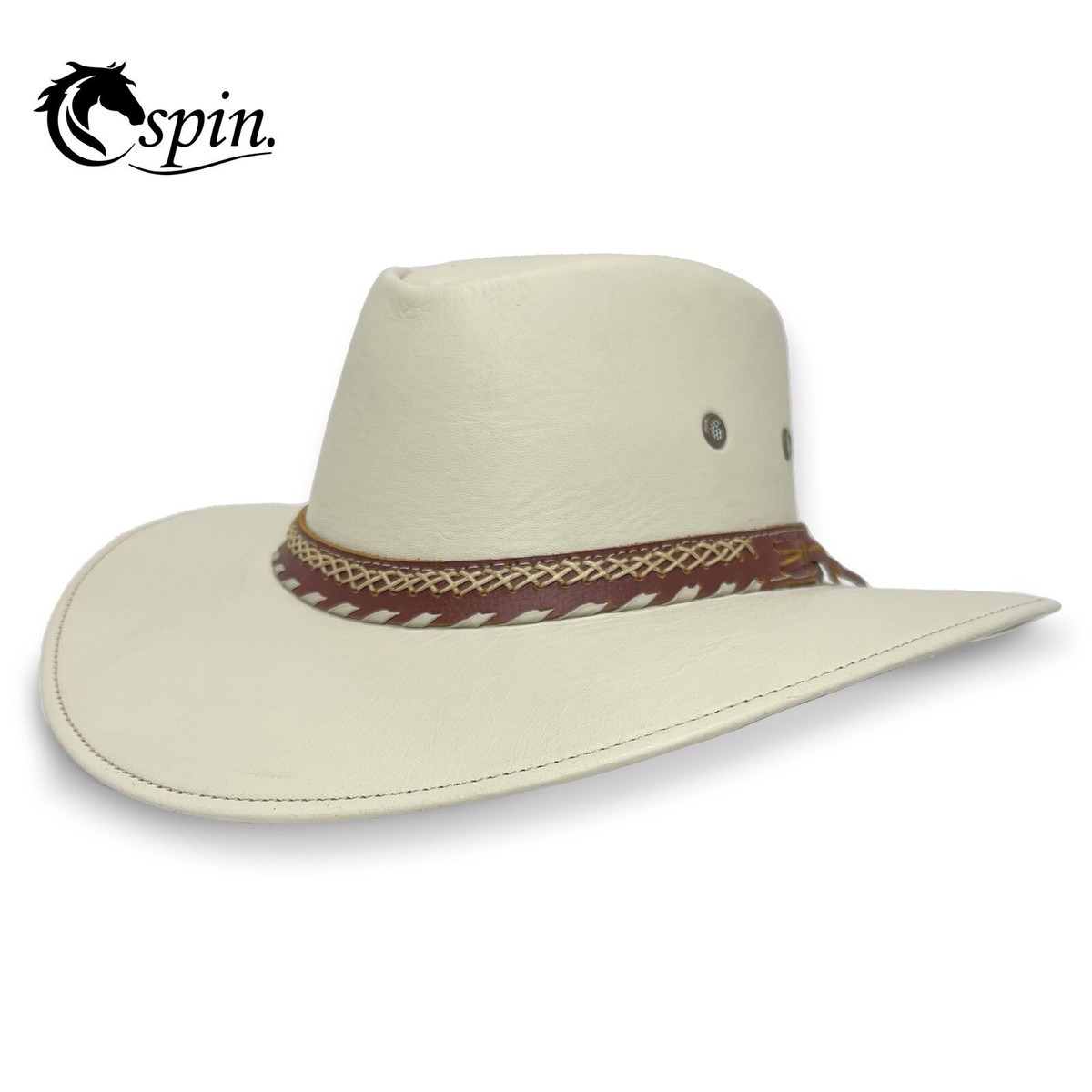 Authentic Leather Hat Aim High Rectangle Trucker Hat- Officially Licensed Leather  main image 3