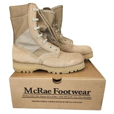 New Tan McRae Army Combat Hot Weather Boots *mocinc.1982*