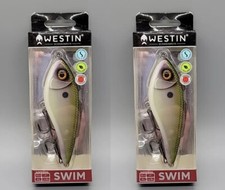 Westin - Green Ghost - Swim Suspending Lipless Glidebait 4 in (2 Pack) NIB E12