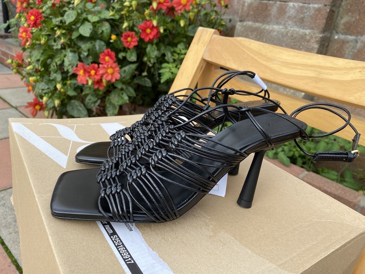 Block Heel Lunablu Sandals LUNA BLU Ivory Belted Block Heel Shoes