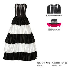 Costumi cosplay pezzo unico principessa fantasma Perona Halloween carnevale abiti cappello