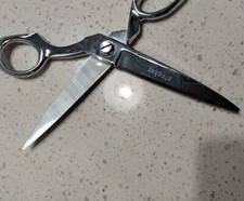 Gingher Sewing Scissors Knife Edge Shears Chrome 8 Vintage Chrome See Pics
