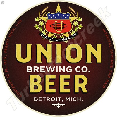 Union Brewing Co. Beer 18'' ROUND METAL SIGN