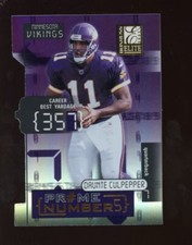 2001 DONRUSS ELITE DAUNTE CULPEPPER PRIME NUMBERS DIE CUT #PN-5C 278/350