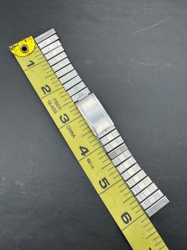 Vintage Gay Freres GF Edelstahl 1972 Uhrenarmband sehr selten ohne Endglieder - Bild 10 von 10