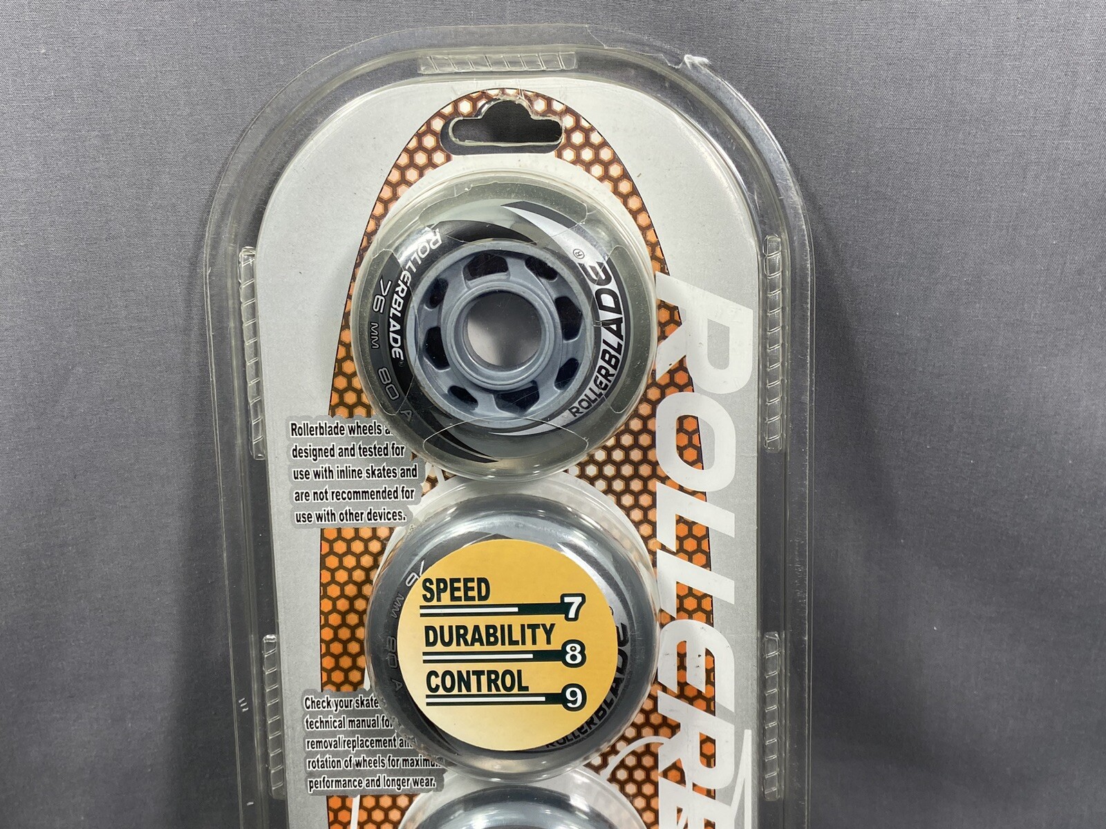 Rollerblade Wheels 76mm 80A New in package Inline Skates Inline skate