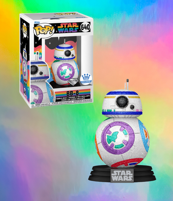 Loungefly Limited Edition Star Wars BB-8 Pride Bobble-Head  display picture 3