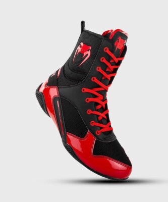 Venum Elite Boxschuhe Gr. 4,5 / 37 schwarz/rot