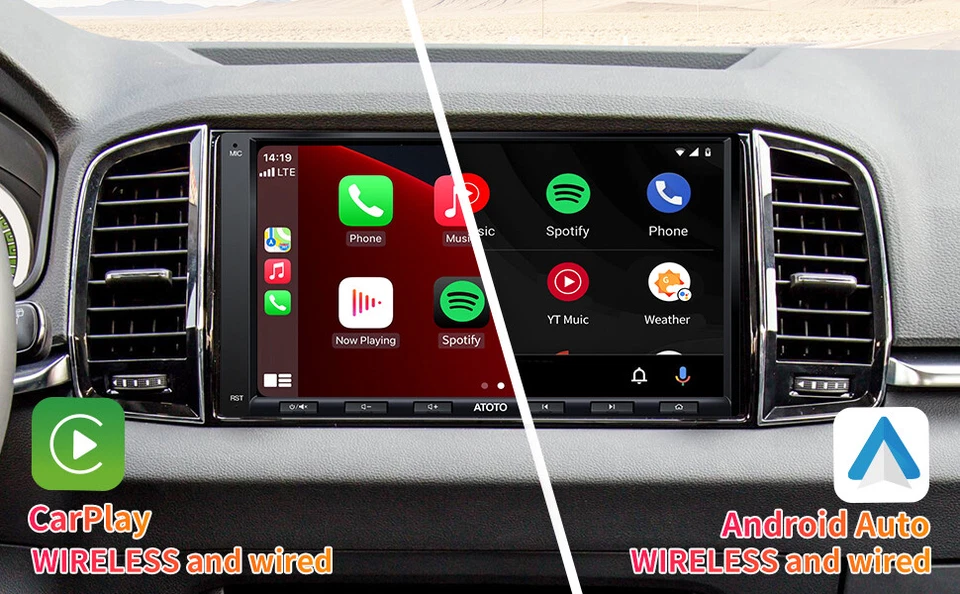 ATOTO A6 PF 7 Zoll Doppel 2DIN Autoradio mit CarPlay Android Auto Dual Bluetooth - Bild 3 von 4