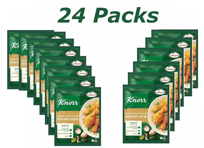 24X Knorr Extra Knuspriges Brathähnchen Scharfe Paniermehl mit Gewürzen,Kräutern
