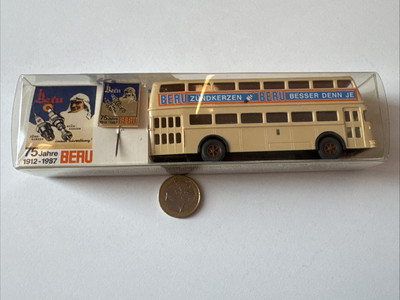 RA733 Wiking Bus Doppeldecker Beru 75 Jahre 1912-1987 BVG Berlin D2U Stadtbus H0