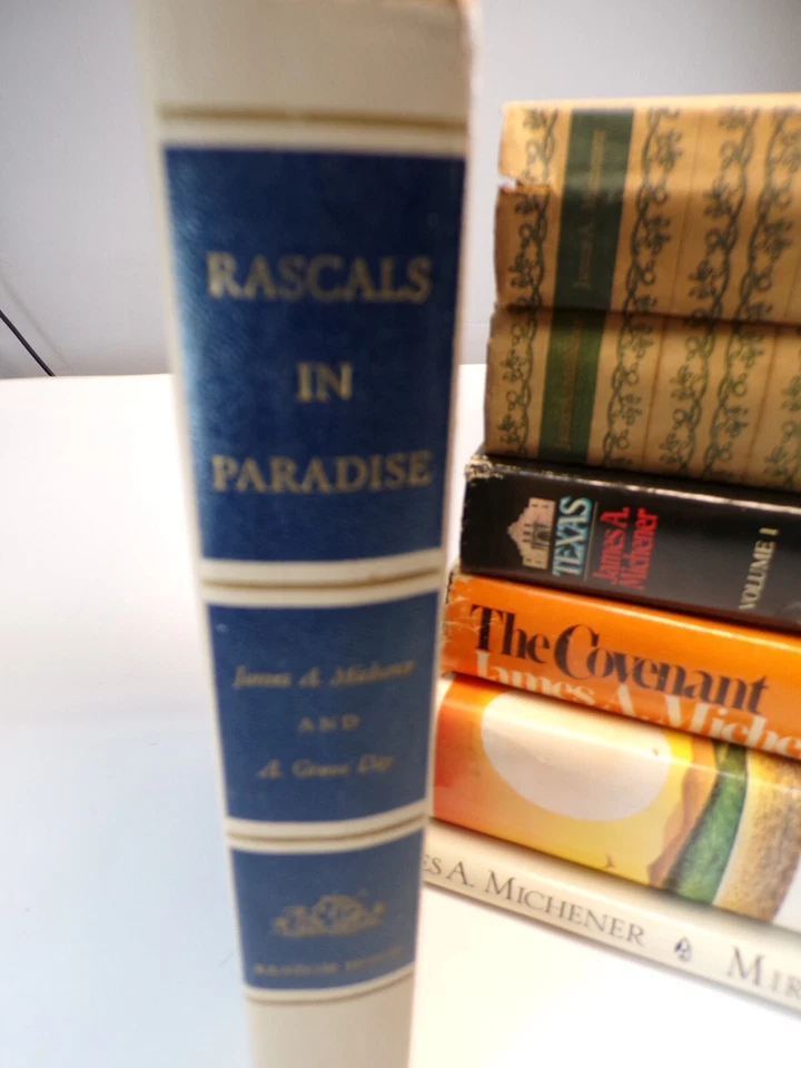 Lot of 7 JAMES MICHENER Books Vintage HARDCOVER 1st Editions 1950's Foto 2 de 4