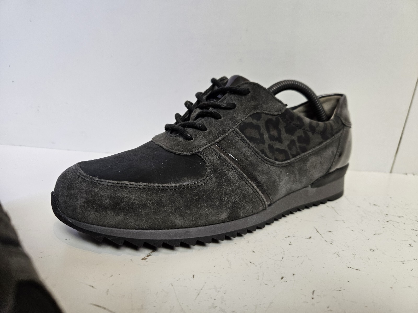Waldlaufer Hurly Trainers Womens Grey Mixed Fabric Designer Sneakers UK 4 EU37 image 2