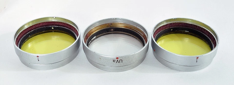 3x Vintage Leica Yellow & UV Push-On Filter 39mm/44mm,For Leica Rangefinder Lens - Image 3 of 4
