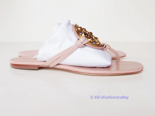 NIB Tory Burch Jeweled Miller Leather Sandal Meadowsweet Pink 7 7.5 8 8.5 9 9.5 - Picture 7 of 12