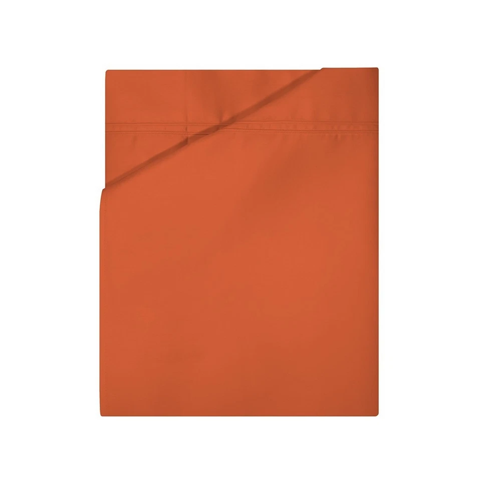 Conjunto de Edredom Yves Delorme Triomphe Coral King Euro Sham 3 Peças Laranja Algodão Maciço NOVO - Imagem 4 de 4