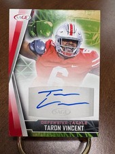 2022 Sgae TARON VINCENT Autograph Ohio State Buckeyes Rookie #A-TV Auto RC!
