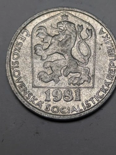 Czechoslovakia Czechia Czech Coin 10 Haleru (Koruna) Aluminium 1981