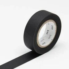 MT Tape Single Washi Tape: Matte Black