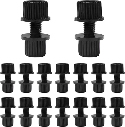 16PCS Nylon Motorcycle License Plate Screws Frame Holder Bolts & Nuts Plastic - Picture 1 of 6