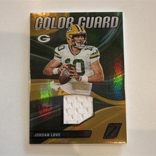 2023 Panini Zenith Color Guard Jordan Love Green Bay Packers NFL Card #CG-4