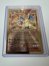 Charizard Pokemon Card 4/102 Gold Metal Celebrations English *Genuine Confirm
