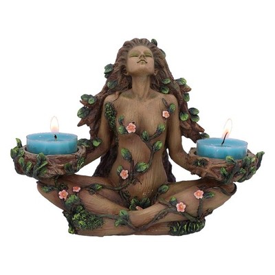 Balance Of Nature Female Tree Spirit Tealight Candle Holder NEU