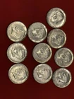 [Lot of 10] - 1964 Kennedy Half Dollar - 90% Silver. Pulled From A Bag Of 1964