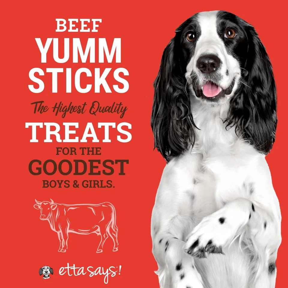 etta says Yumm Sticks - Carne de carne real para cães guloseimas espasmódicas - Grau humano - Feito ... - Imagem 3 de 4
