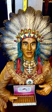 Cigar Store Indian Limited Edition Cuesta-Rey cigars  Chalkboard Indian- NIB