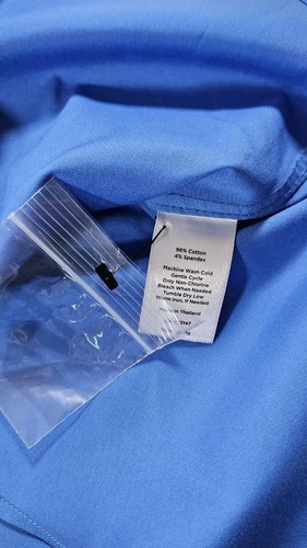 Nwt! Talbot's Non-Iron Wrinkle Resistance Sleeveless Shirt Petite Size 12P Blue - Picture 5 of 7