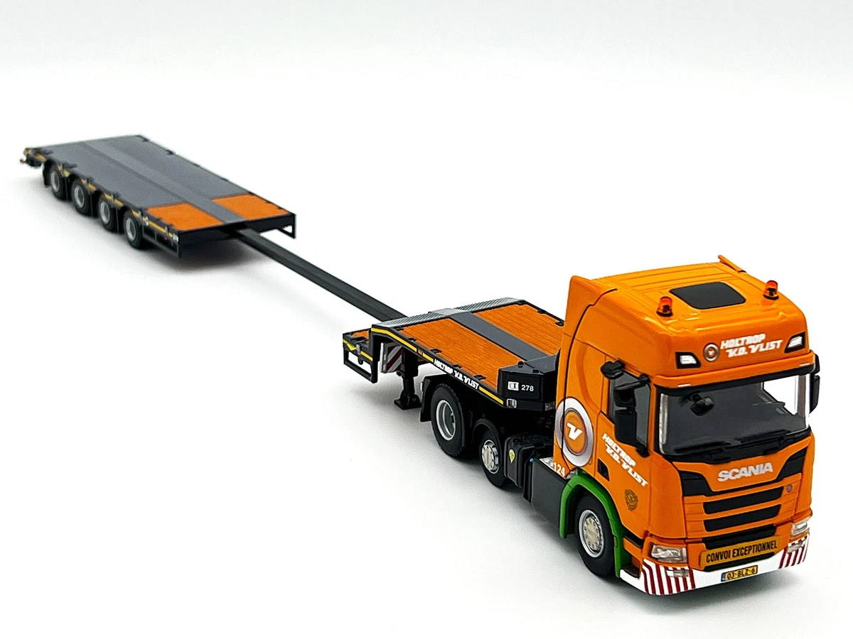 Lion Toys 1/50 Scania Truck & Remorque Frigorifique - Diecast Blanc LT09W