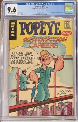 Popeye and Construction Careers CGC 9.6 🔥 1 of 1! TOP POP | 1972 King ...