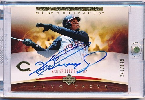 2005 Upper Deck Artifacts - Auto Facts Ken Griffey Jr #JR /699 (AU)