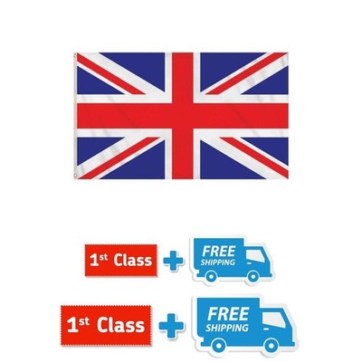 Great Britain Union Jack UK Flag Large 3X5ft With 2 Eyelets Quality Colors Print