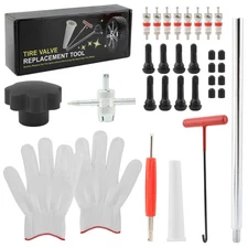 32Pcs Tire Valve Stem Core Tool Kit - TR413/TR414 Valve Core & Installer Set ...