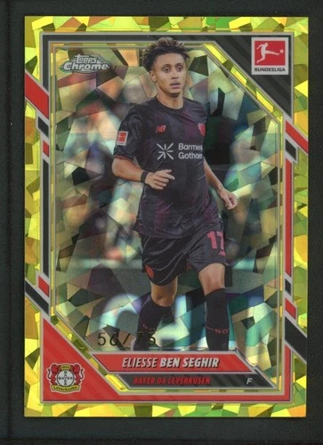 2026 ELIESSE BEN SEGHIR 56/75 TOPPS CHROME BUNDESLIGA ICE CRACKED GOLD